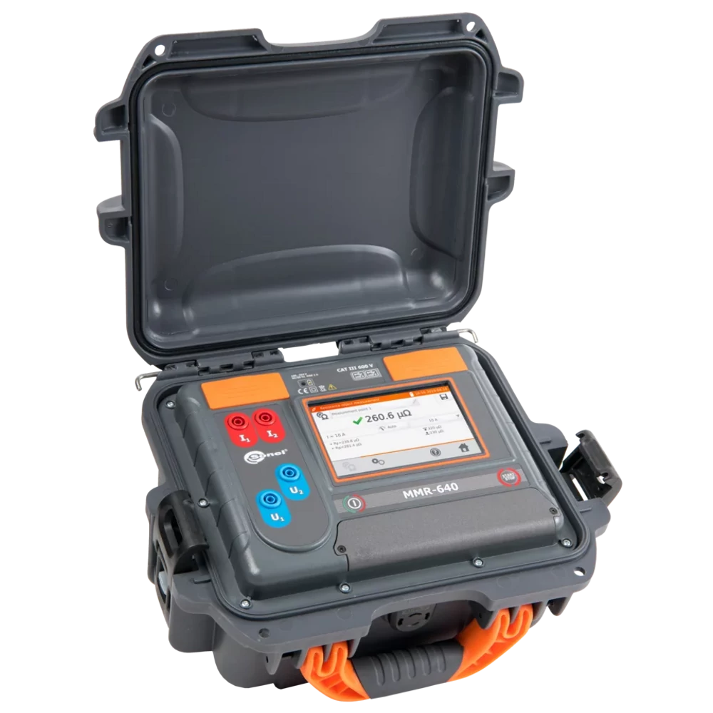 Sonel MMR-640 Microohm mérő 1μΩ … 1999.9Ω