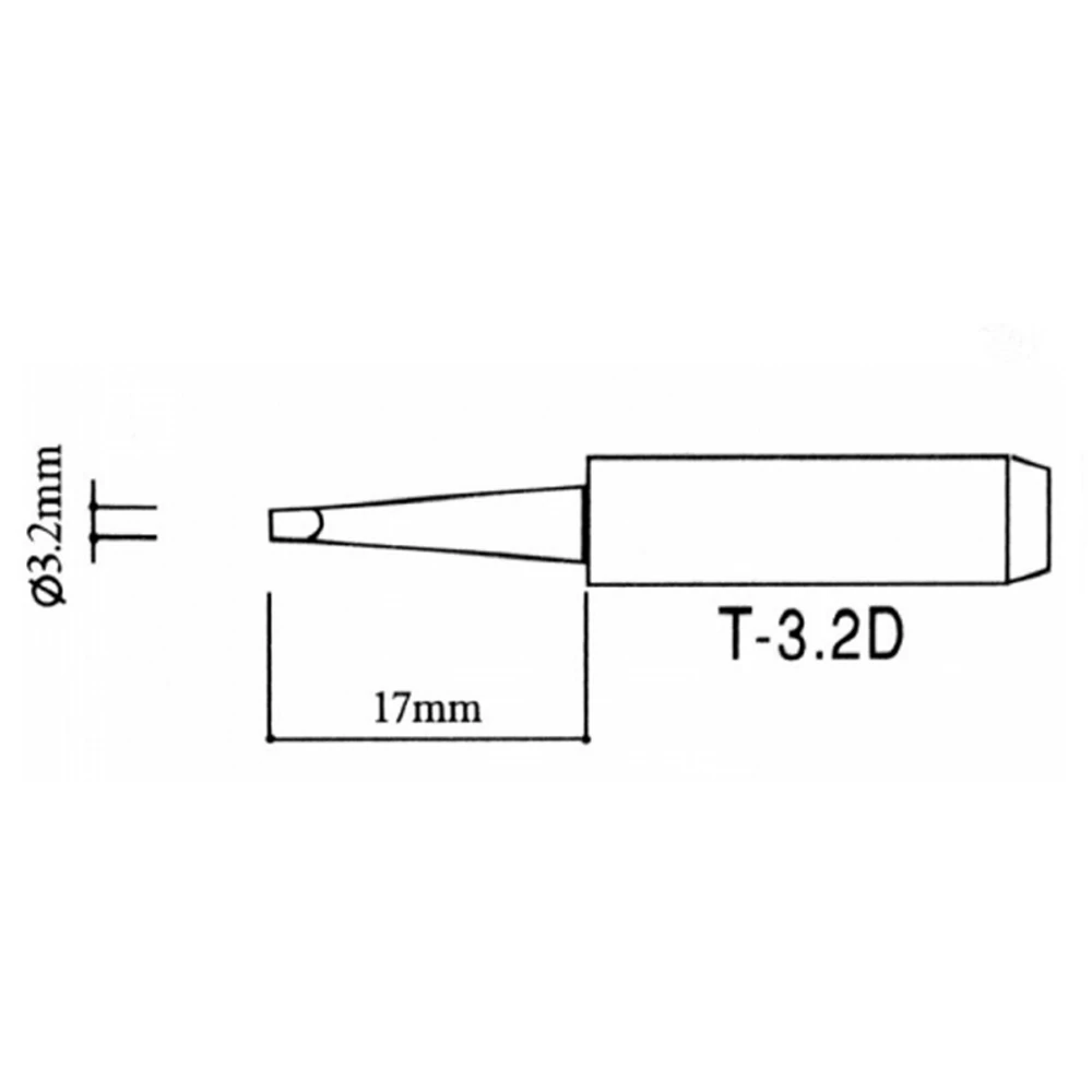 Pákahegy 3,2 mm lapos, 900M-T-3.2D SILVER