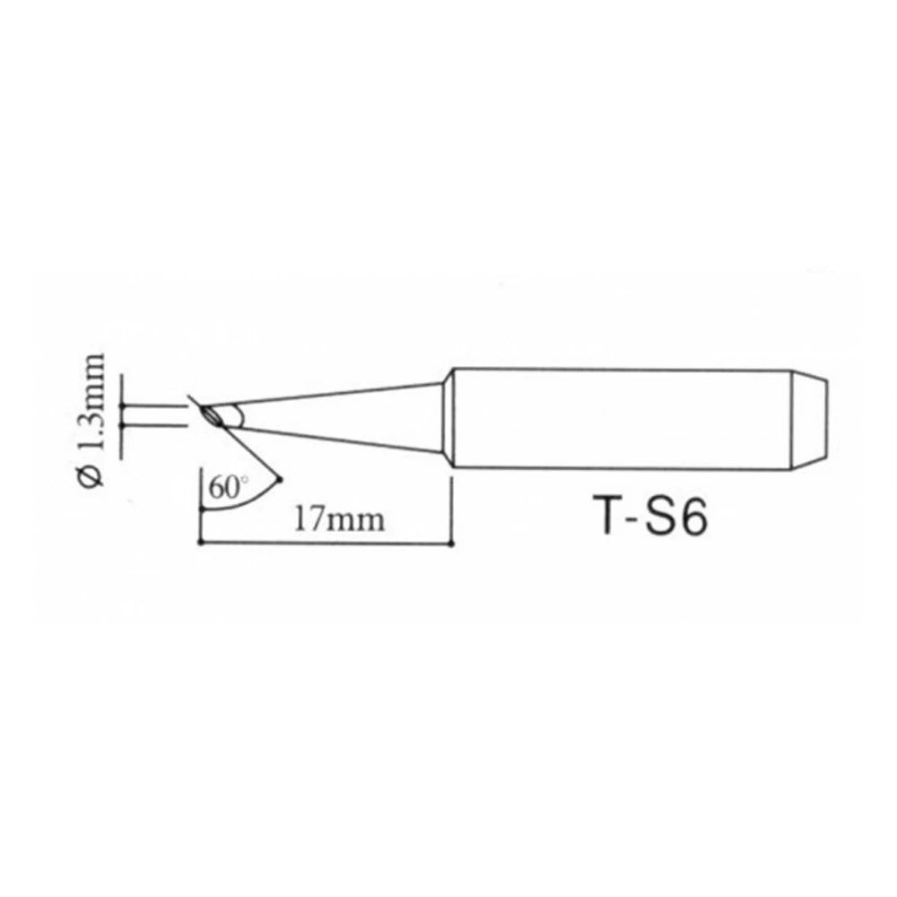 Pákahegy 1,3 mm 60°-ban döntött, 900M-T-S6 SILVER