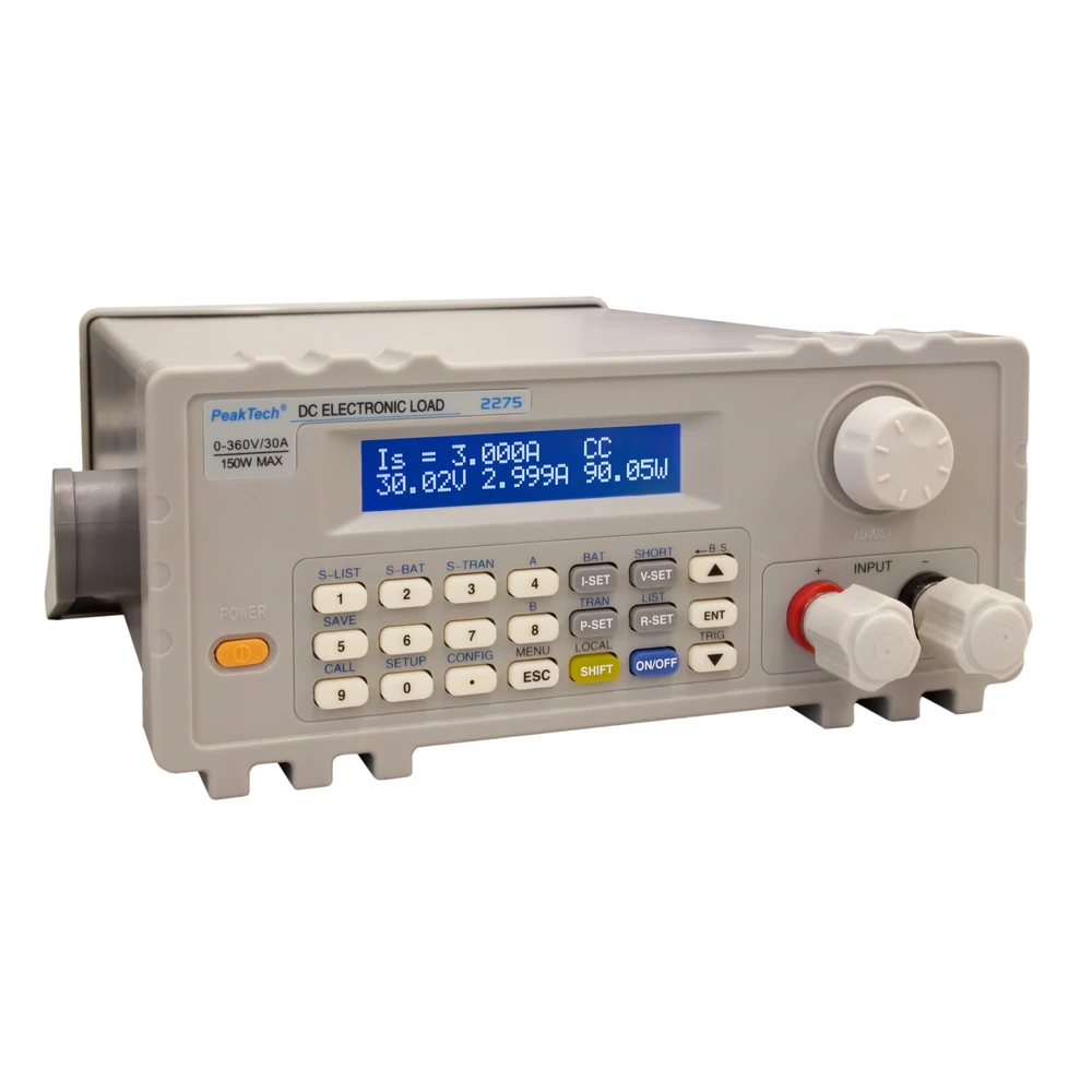 Peaktech 2275 - 150W DC műterhelés, USB-vel
