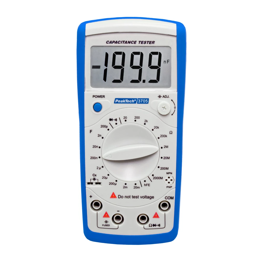 Peaktech 3705 - Digitális kapacitásmérő