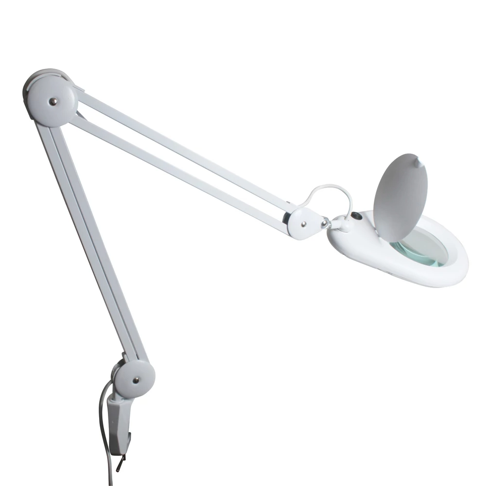 LED-es nagyítóslámpa, asztallapra szerelhető, 3 dioptria
