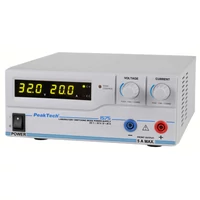 Peaktech 1575 - Kapcsolóüzemű labortápegység, 1 - 32 V / 0 - 20 A DC, USB
