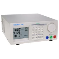 Peaktech 1890 - Kapcsolóüzemű DC tápegység, 1 - 20 V / 0 - 10 A DC, RS-232C, RS-485