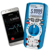 Peaktech 3442, Digitális multiméter, Pontosság: 0,9%, 1kV, 60MOhm, TrueRMS, Bluetooth