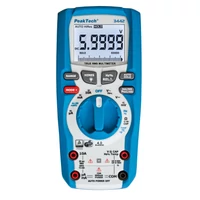 Peaktech 3442, Digitális multiméter, Pontosság: 0,9%, 1kV, 60MOhm, TrueRMS, Bluetooth