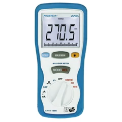 Peaktech 2705 - Digitális milliohm mérő, 3 ¾ digit, 1 mΩ … 40 Ω