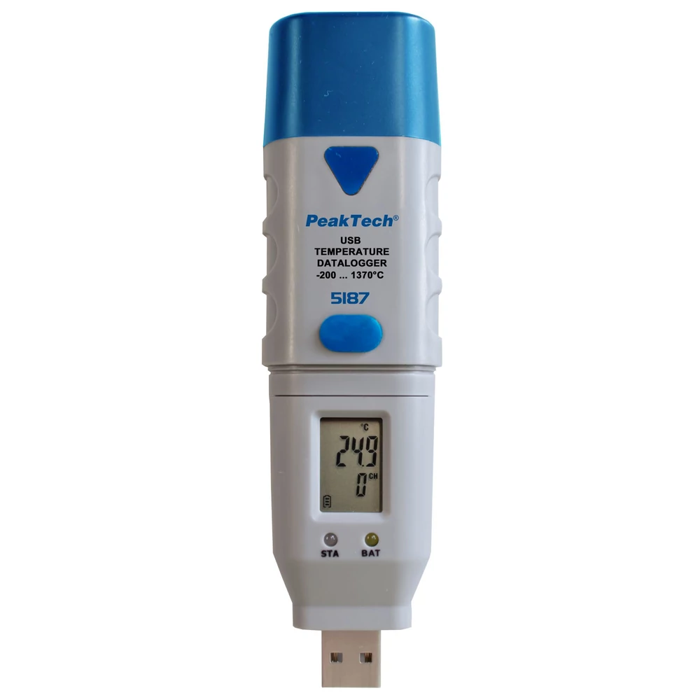 Peaktech 5187 - Hőmérséklet adatgyűjtő