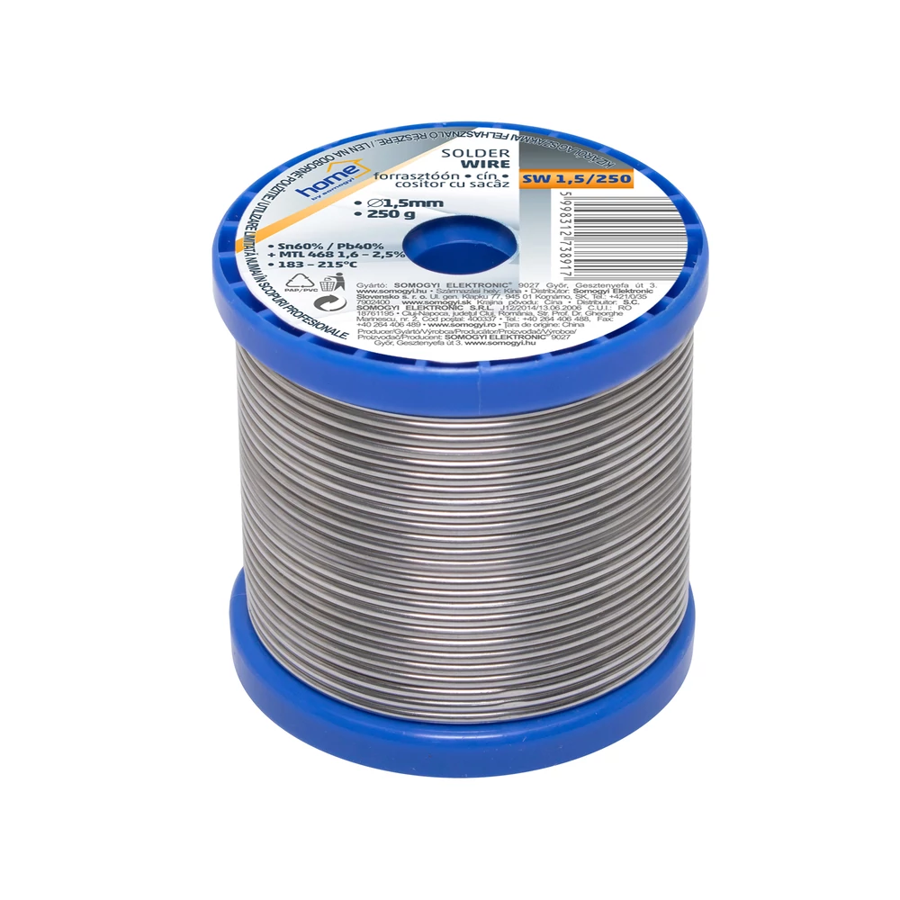 Forrasztóón, 1,5mm, 250g