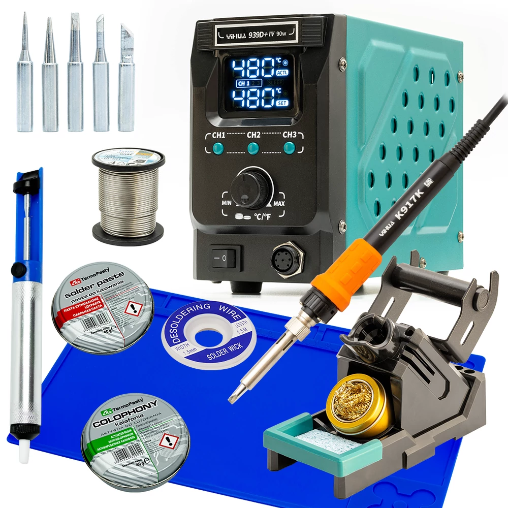 Yihua 939DIV KIT4 Forrasztóállomás készlet