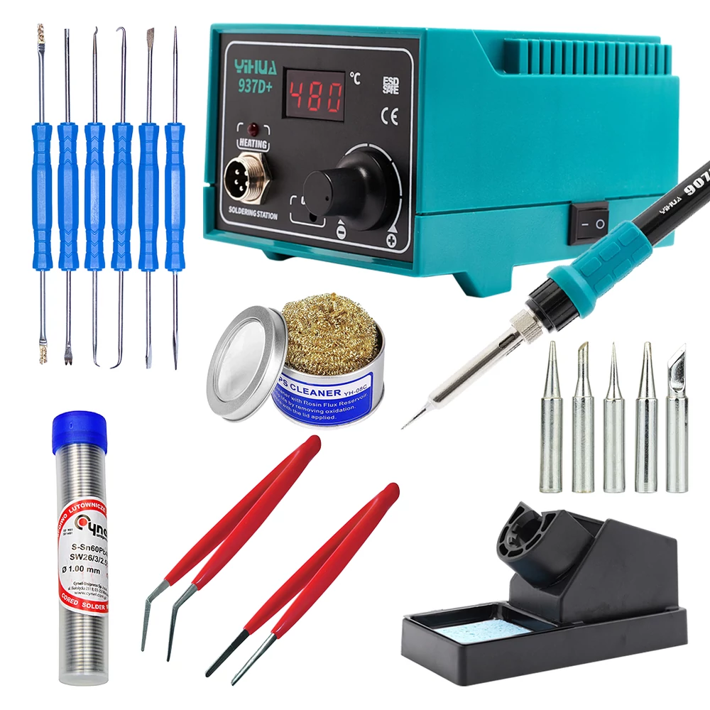 Yihua 937D+ KIT5 Forrasztóállomás készlet