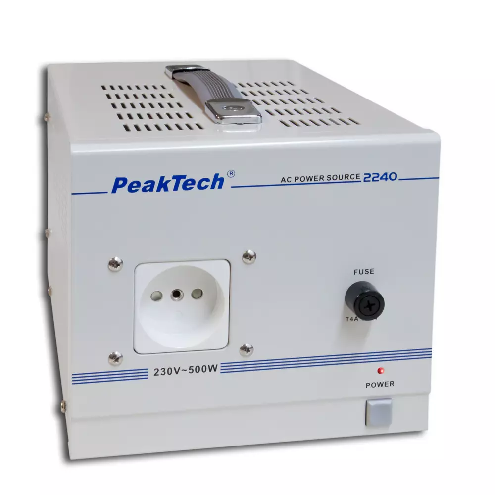 Peaktech 2240 - Leválasztó transzformátor, 230 V / 500 W