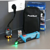 Peaktech 3432 Biztosíték kereső és RCD teszter