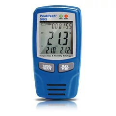 Peaktech 5180 - Hőmérséklet és páratartalom adatgyűjtő