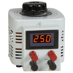 Szabályozható toroid transzformátor, digitális, 0…250 V / 500 W, McPower V-2000 LED