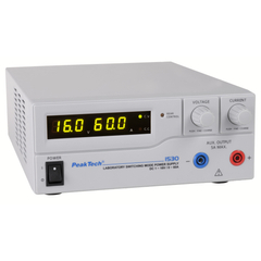 Peaktech 1530 - Kapcsolóüzemű labortápegység, 1 - 16 V / 0 - 60 A DC