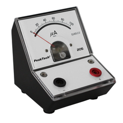 Peaktech 205-02 - Analóg árammérő, 0 ... 100 µA DC