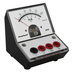 Peaktech 205-04 - Analóg árammérő, 0 ... 50 / 500 mA / 5 A DC