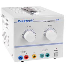 Peaktech 6125 - AC/DC labortápegység 1 - 15 V / 5 A