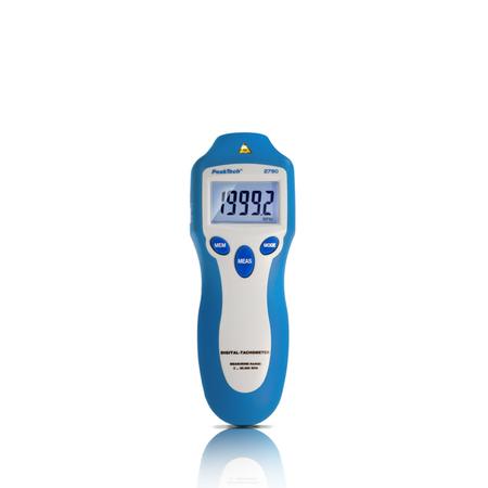 Peaktech 2790 - Optikai fordulatszámmérő, 5 digit