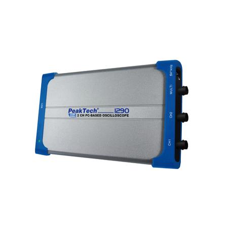 Peaktech 1290 - PC oszcilloszkóp 25 MHz, 100 MSa/s, 2 CH