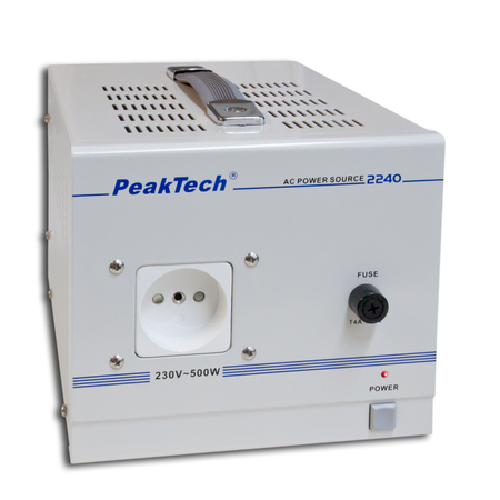 Peaktech 2240 - Leválasztó transzformátor, 230 V / 500 W